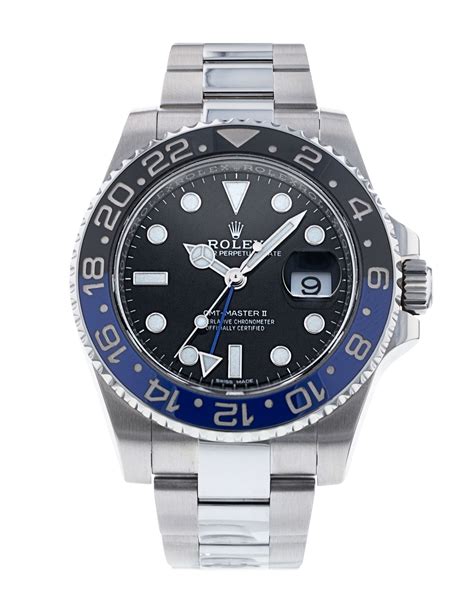 rolex gmt master batman chrono24|used rolex batman for sale.